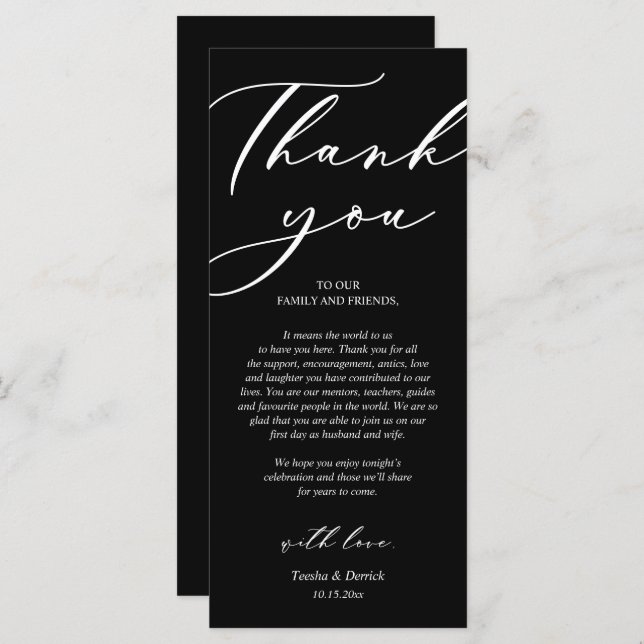 Cartões de agradecimentos de Definição de Local de (Frente/Verso)