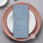 Cartões de agradecimentos de Definição de Local Ja<br><div class="desc">Introduzindo o toque perfeito para sua recepção de casamento - nosso elegante casamento romântico e empoeirado azul Obrigado Coloque Cartões de Configuração, com o título de cartão "Obrigado"! Projetados para expressar sua profunda apreciação pela presença de cada convidado em seu dia especial, essas cartas são a maneira ideal de adicionar...</div>