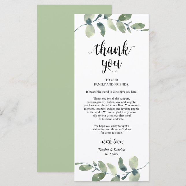 Cartões de agradecimentos de Definição de Lugar Eu (Frente/Verso)