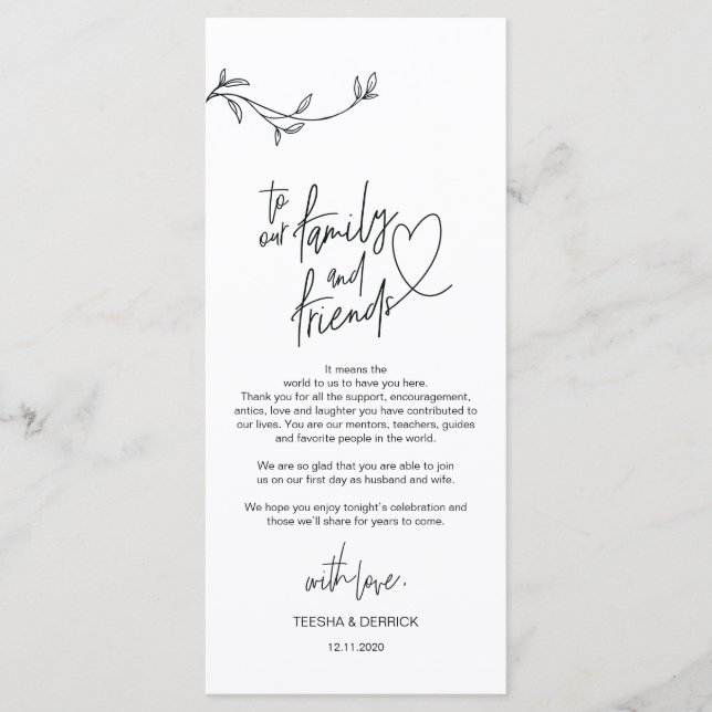 Cartões de agradecimentos de definição de minimali (Frente)