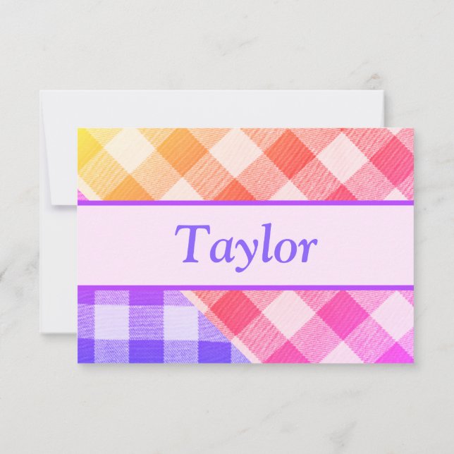 Cartões de agradecimentos de Diagonal Pequeno do P (Verso)