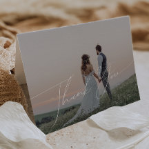 Cartões de agradecimentos de Dobragem de Script Mi