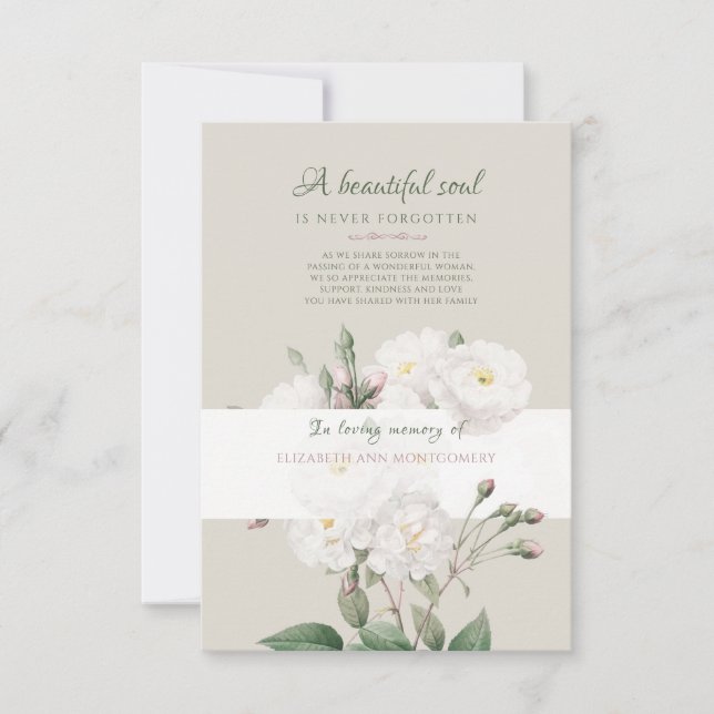 Cartões de agradecimentos de Encantamento de Rosas (Frente)