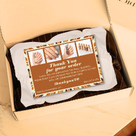 Cartões de agradecimentos de Encomenda Salon Nail 