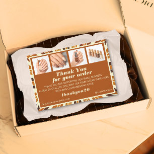 Cartões de agradecimentos de Encomenda Salon Nail