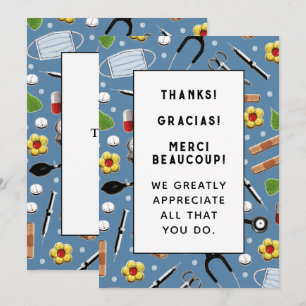 Cartões de agradecimentos de Enfermeiro