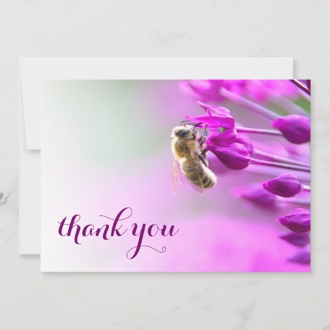 Cartões de agradecimentos de entalamento com flor  (Frente)