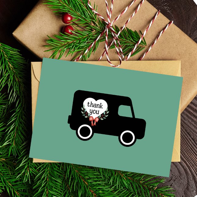 Cartões de agradecimentos de Entrega de Correio (Criador carregado)