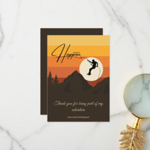 Cartões de agradecimentos de Escala de Rock Sunset