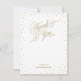 Cartões de agradecimentos de Estrelas de Confetti