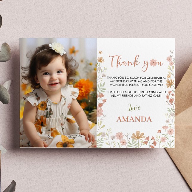 Cartões de agradecimentos de Festa de aniversário  (Criador carregado)