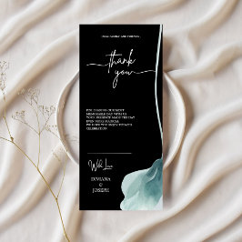 cartões de agradecimentos de flor de aquarela mini