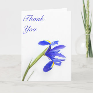 Cartões de agradecimentos de Flor Íris Roxo