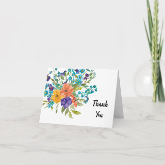 Cartões de agradecimentos de Flor Selvagem