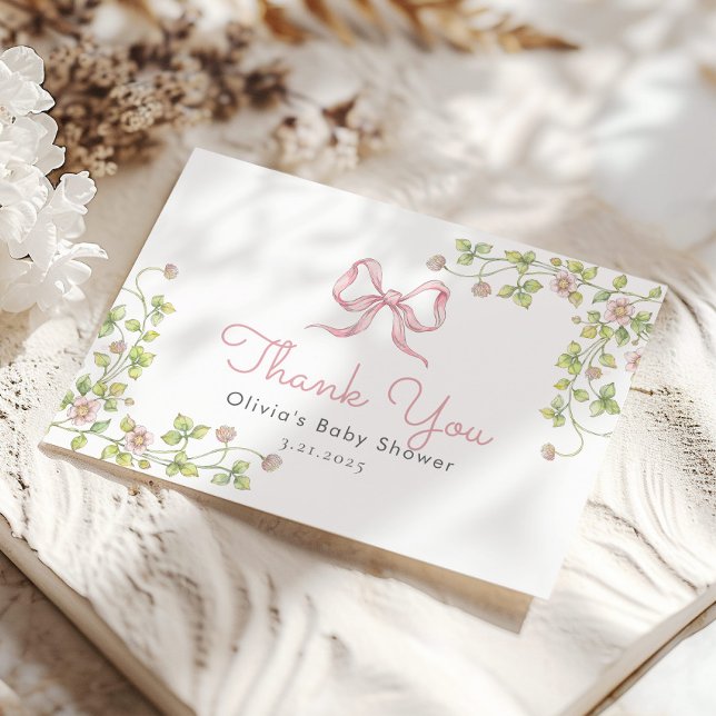 Cartões de agradecimentos de flor selvagem do Arco (Criador carregado)