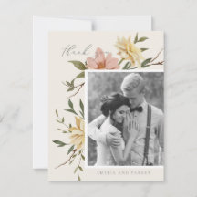 Cartões de agradecimentos de Florais Selvagens