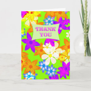 Cartões de agradecimentos de flores fabuloso