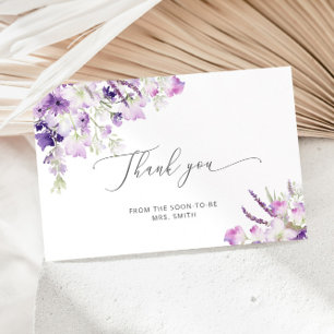 Cartões de agradecimentos de flores silvestres mi