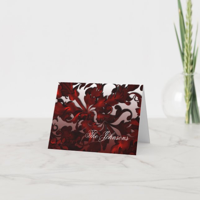 Cartões de agradecimentos de folhagem fabulosa (Frente)