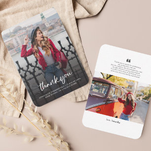 cartões de agradecimentos de Formando de Foto para