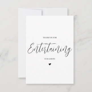 Cartões de agradecimentos de fornecedor de casamen