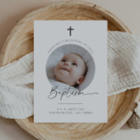 Cartões de agradecimentos de Foto Baptism