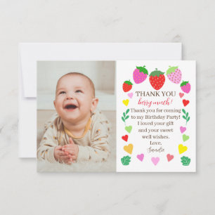 Cartões de agradecimentos de Foto de Aniversário d