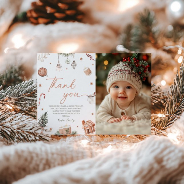 Cartões de agradecimentos de Foto de Aniversário d (Criador carregado)