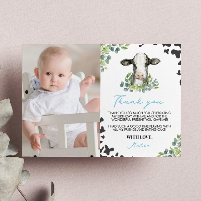 Cartões de agradecimentos de Foto de Aniversário d (Criador carregado)