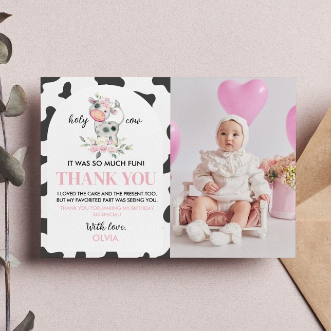 Cartões de agradecimentos de Foto de Aniversário d (Criador carregado)