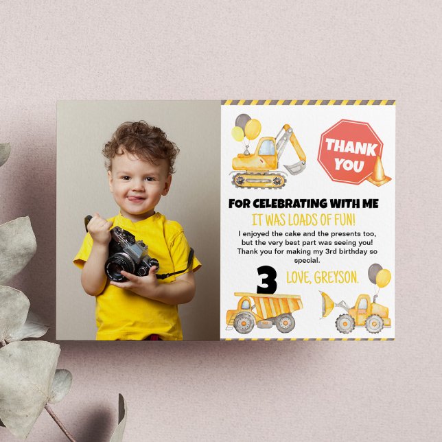 Cartões de agradecimentos de Foto de Aniversário d (Criador carregado)