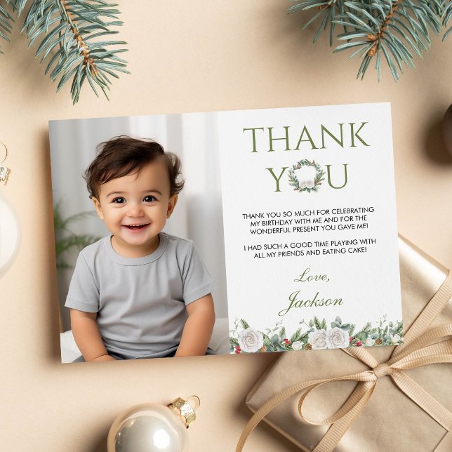 Cartões de agradecimentos de Foto de Aniversário d (Criador carregado)