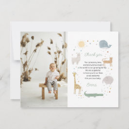Cartões de agradecimentos de foto de boho