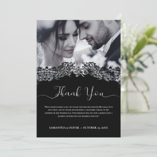 Cartões de agradecimentos de Foto de Casamento Bra
