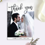 Cartões de agradecimentos de Foto de Casamento Bru<br><div class="desc">Cartões de agradecimentos de Foto de Casamento Bruto Personalizado</div>