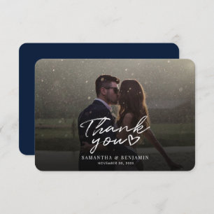 Cartões de agradecimentos de Foto de Casamento com