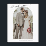 Cartões de agradecimentos de Foto de Casamento de<br><div class="desc">******* ESTE NÃO É UM CARTÕES DE AGRADECIMENTOS DE TAMANHO PADRÃO. NENHUM ENVELOPES INCLUÍDO. PARA CARTÕES, CARTÕES MAIS ESPESSURAS, VERIFIQUE A NOSSA COLEÇÃO POR OBRIGAÇÕES NORMAIS ÀS SUAS CARTÕES E A OUTROS ITENS CORRESPONDENTES. Este folheto não inclui envelopes, versão do folheto de papel. Economize dinheiro em cartões de agradecimento com...</div>