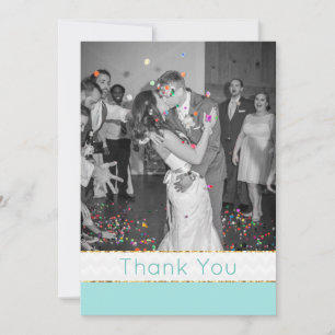 Cartões de agradecimentos de Foto de Casamento de
