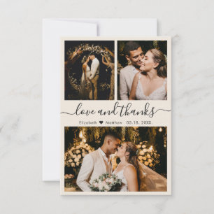 Cartões de agradecimentos de Foto de Casamento de