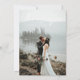 Cartões de agradecimentos de Foto de Casamento de