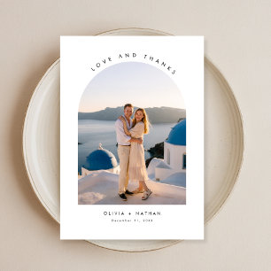 Cartões de agradecimentos de Foto de Casamento de 