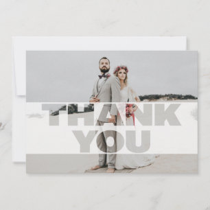 Cartões de agradecimentos de Foto de Casamento de