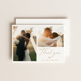 Cartões de agradecimentos de Foto de Casamento do 