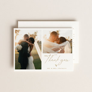Cartões de agradecimentos de Foto de Casamento do