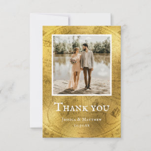 Cartões de agradecimentos de Foto de Casamento do