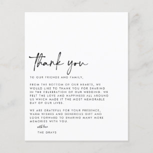CARTÕES DE AGRADECIMENTOS de Foto de Casamento do 
