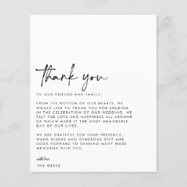 CARTÕES DE AGRADECIMENTOS de Foto de Casamento do 