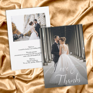 Cartões de agradecimentos de Foto de Casamento El