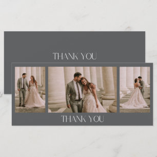 Cartões de agradecimentos de Foto de Casamento Ele