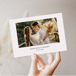 Cartões de agradecimentos de Foto de Casamento Mi